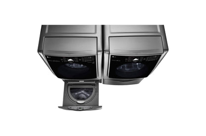 Lg WM5000HVAWD100CVDLGX5001VWDP4V 5.5 Total Capacity LG TWINWash™ Bundle with LG SideKick™ and Gas Dryer