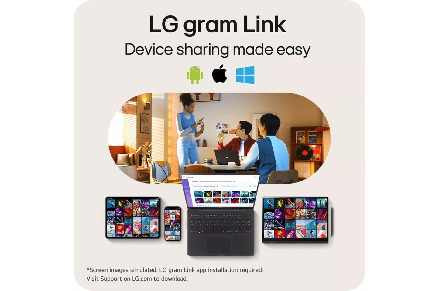 16Z90SPKADB8U1 LG gram Pro 16 Inch OLED Thin and Lightweight Laptop, Intel® Evo™ Edition - AI-enabled Intel® Core™ Ultra 7 processor, Windows 11 Home, 32GB RAM, 1TB SSD, Black