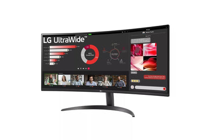 Lg 34WR50QCB 34 Inch Curved UltraWide™ WQHD 1440P HDR 10 100Hz Monitor with AMD FreeSync™ - 34WR50QC-B