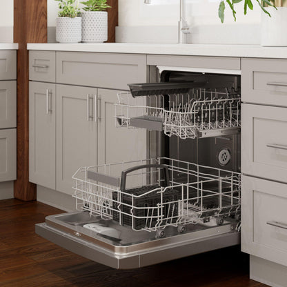 Bosch SGE53C55UC 300 Series, built-under dishwasher, 24'', Brushed steel anti-fingerprint