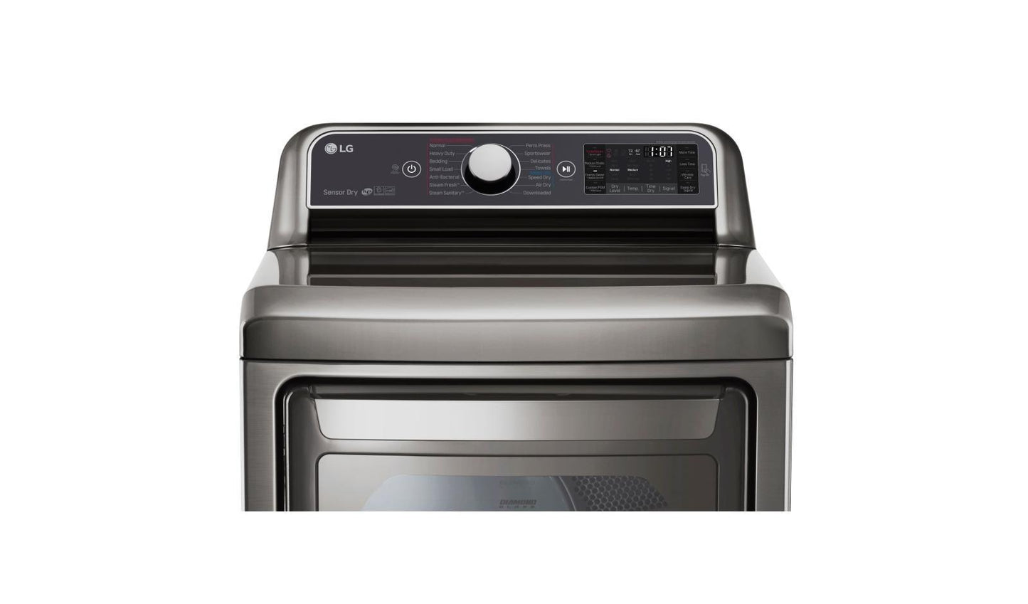 Lg DLEX7600VE 7.3 cu. ft. Ultra Large Capacity TurboSteam™ Electric Dryer with EasyLoad™ Door
