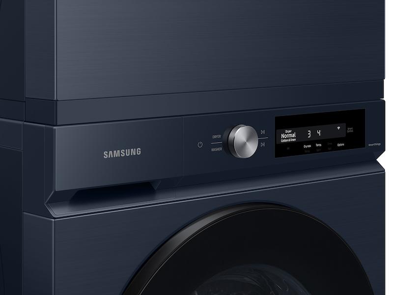 Samsung DVE46BB6700DA3 Bespoke 7.5 cu. ft. Large Capacity Electric Dryer with Super Speed Dry and AI Smart Dial in Brushed Navy