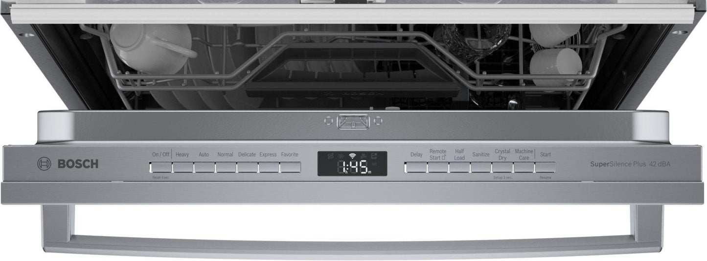 Bosch SGX78C55UC 800 Series, built-under dishwasher, 24'', Brushed steel