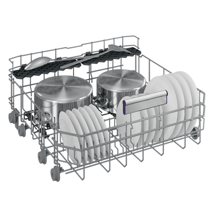 Beko DDT38530XWS Tall Tub Stainless Dishwasher, 16 place settings, 45 dBa, Top Control With Water Softener