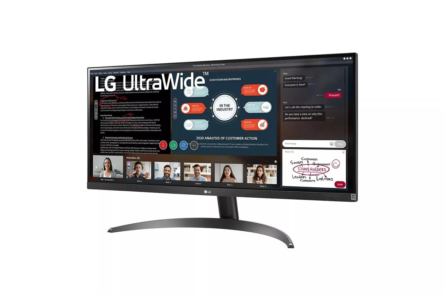 Lg 29WP500B 29 Inch UltraWide FHD HDR Monitor with FreeSync™