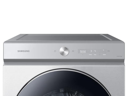 Samsung DVE53BB8900T Bespoke 7.6 cu. ft. Ultra Capacity Electric Dryer with AI Optimal Dry and Super Speed Dry in Silver Steel