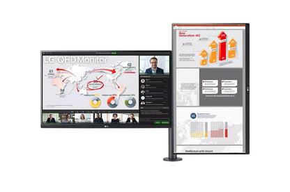 Lg 24QP88DB 24 Inch QHD 1440P IPS Monitor Ergo Dual with USB-C and DP Daisy Chain