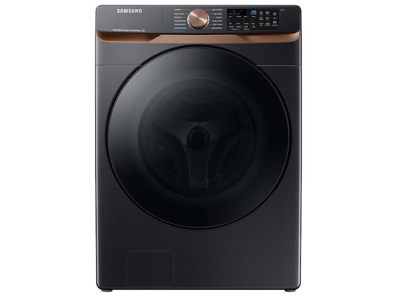 Samsung WF50BG8300AVUS 5.0 cu. ft. Extra Large Capacity Smart Front Load Washer with Super Speed Wash and Steam in Brushed Black