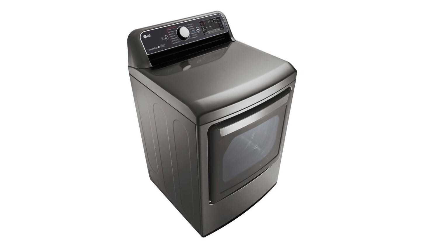 Lg DLGX7601VE 7.3 cu. ft. Ultra Large Capacity TurboSteam™ Gas Dryer with EasyLoad™ Door