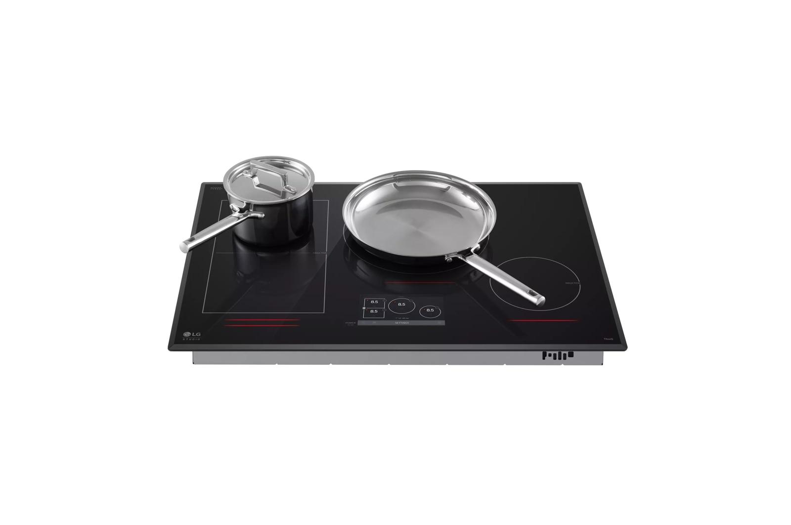 CBIS3018BE LG STUDIO 30" Induction Cooktop with 4 Burners and Flexible Cooking Zone