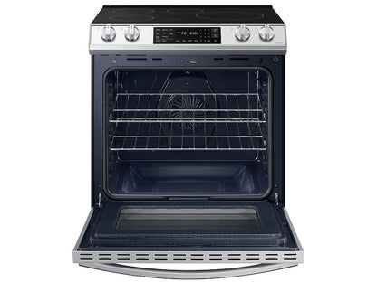 Samsung NE63BB861112 Bespoke 6.3 cu. ft. Smart Rapid Heat Induction Slide-in Range with Air Fry & Convection+ in White Glass