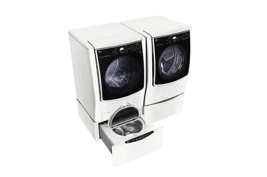 Lg WM5000HWAWD100CWDLGX5001WWDP4W 5.5 Total Capacity LG TWINWash™ Bundle with LG SideKick™ and Gas Dryer
