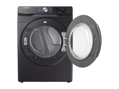 Samsung DVE45R6100V 7.5 cu. ft. Electric Dryer with Steam Sanitize+ in Black Stainless Steel