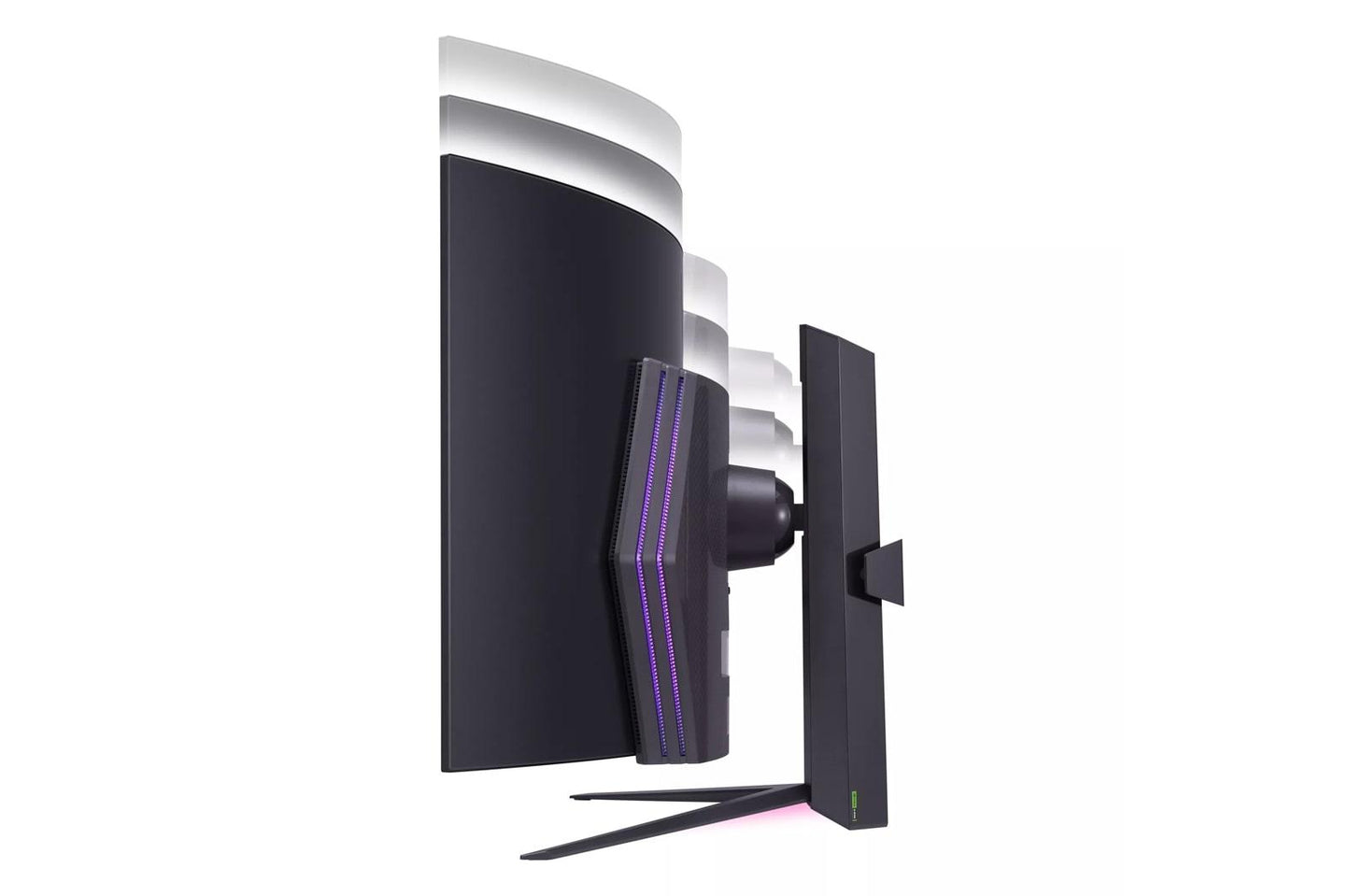 Lg 45GS96QBB 45 Inch UltraGear™ OLED WQHD 1440P 240Hz 0.03ms G-Sync Compatible 800R Curved Gaming Monitor with Built-in Speakers