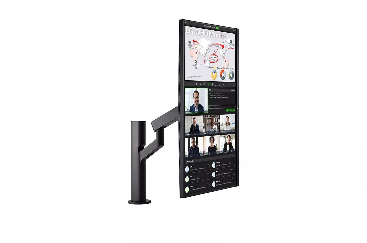 Lg 32QP880B 32 Inch Ergo QHD 1440P IPS Monitor with USB Type-C™