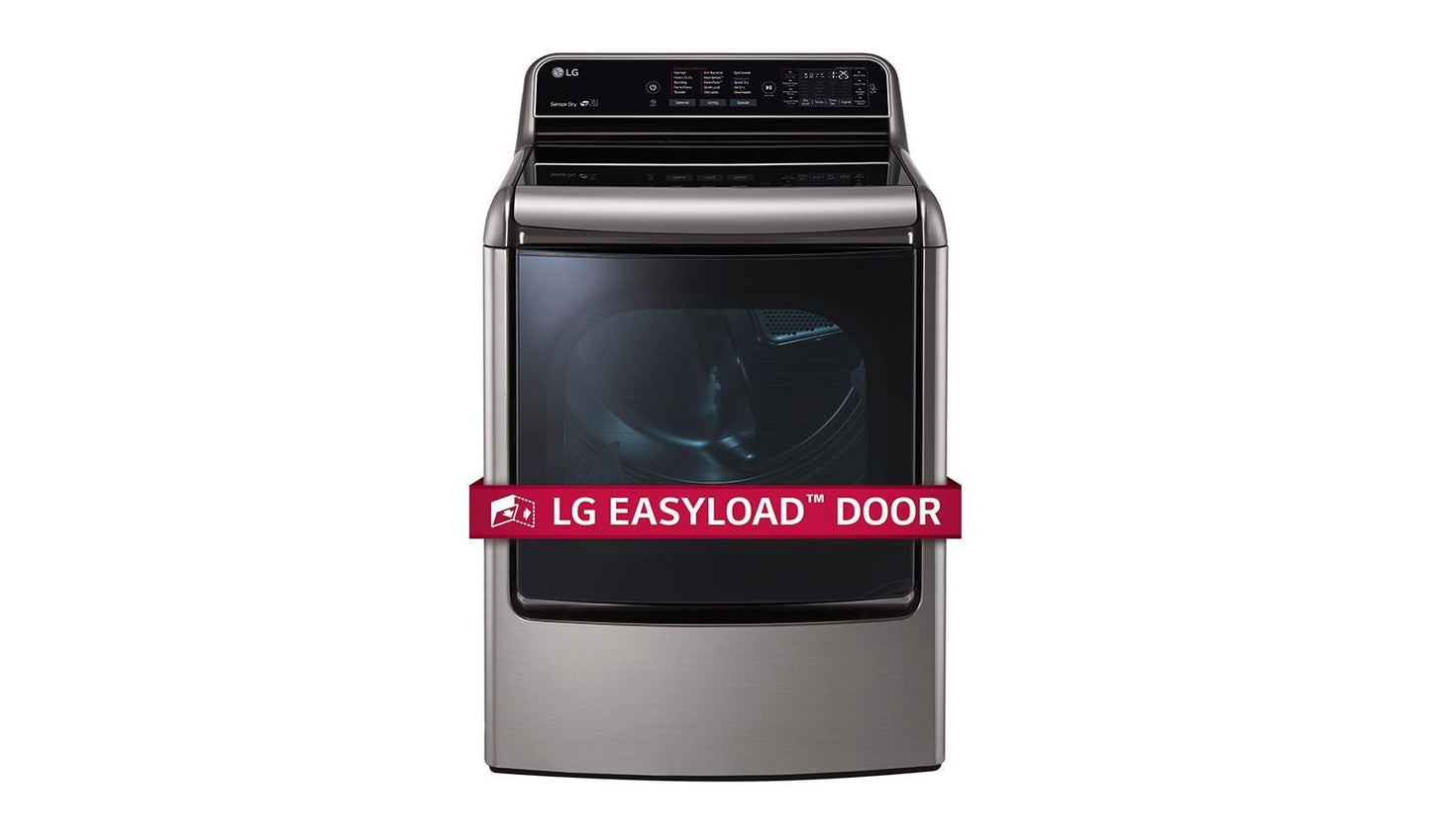 Lg DLGX7711VE 9.0 cu. ft. Mega Capacity TurboSteam™ Dryer with EasyLoad™ Door