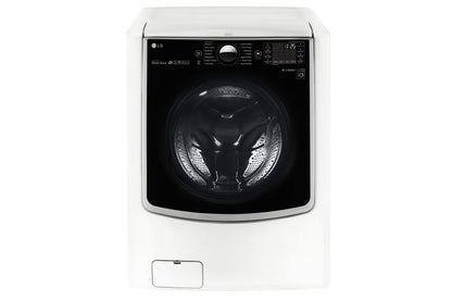Lg WM5000HWAWD100CWDLGX5001WWDP4W 5.5 Total Capacity LG TWINWash™ Bundle with LG SideKick™ and Gas Dryer
