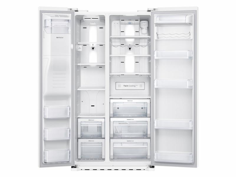 Samsung RS22HDHPNWW 22 cu. ft. Counter Depth Side-by-Side Refrigerator in White