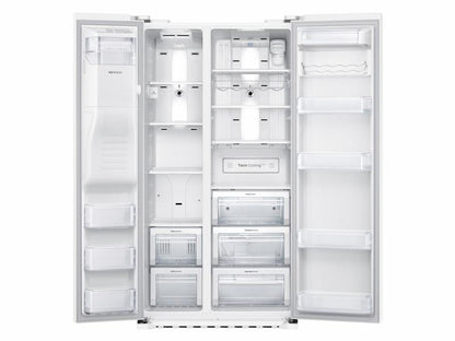 Samsung RS22HDHPNWW 22 cu. ft. Counter Depth Side-by-Side Refrigerator in White
