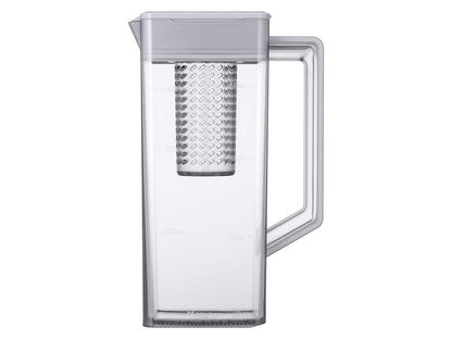 Samsung RF24BB620012 Bespoke 3-Door French Door Refrigerator 24 cu. ft. in White Glass with AutoFill Water Pitcher