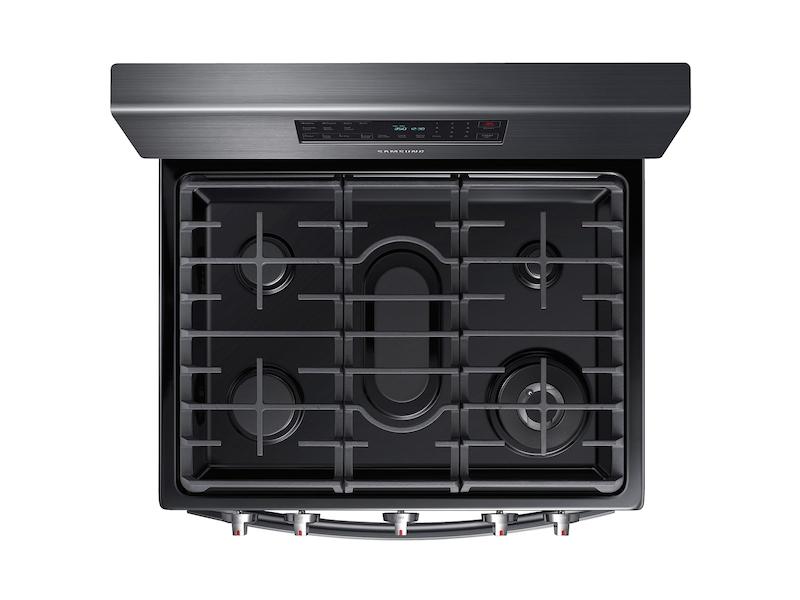 Samsung NX58T7511SG 5.8 cu. ft. Freestanding Gas Range with Air Fry and Convection in Black Stainless Steel