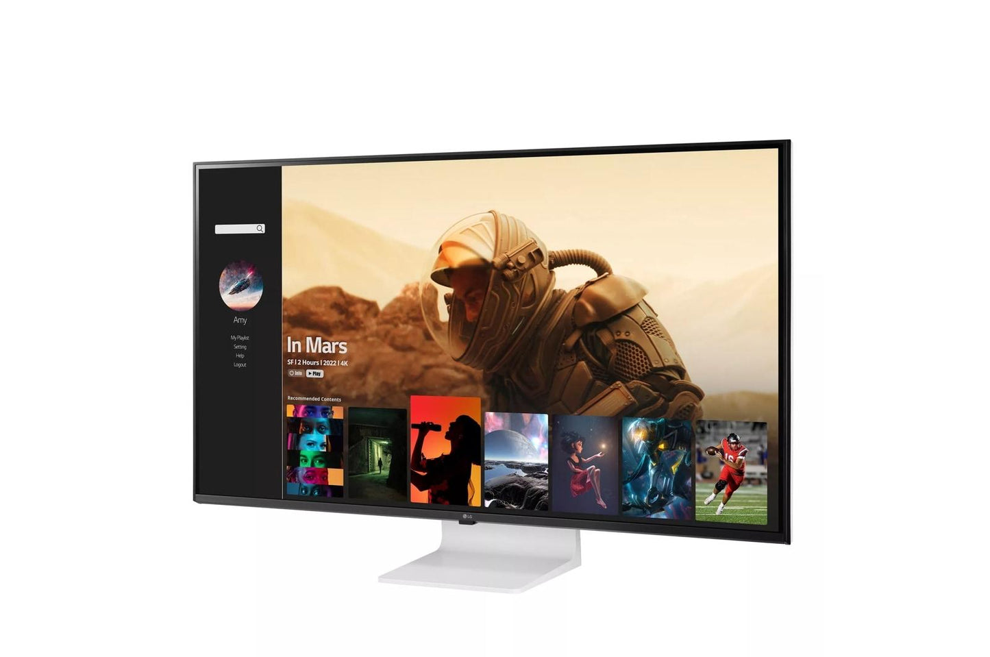 Lg 43SQ700SW 43 Inch 4K UHD IPS Smart Monitor with webOS and USB Type-C
