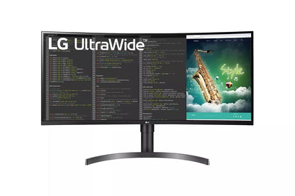 Lg 35WN75CNB 35 Inch Curved UltraWide QHD 1440P HDR Monitor with USB Type-C
