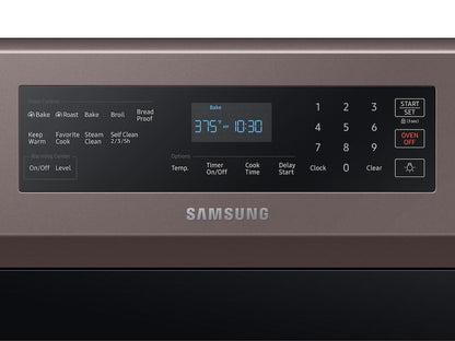 Samsung NE59R6631ST 5.9 cu. ft. Freestanding Electric Range with True Convection in Tuscan Stainless Steel