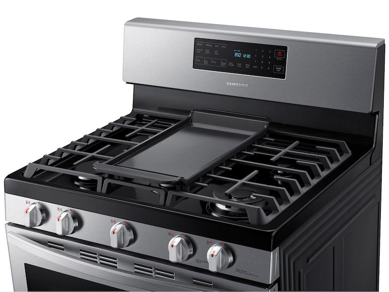 Samsung NX58T7511SS 5.8 cu. ft. Freestanding Gas Range with Air Fry and Convection in Stainless Steel