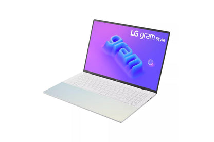 16Z90RSKADW8U1 LG gram Style 16 Inch 3K OLED Laptop, Intel® 13th Gen Core® i7 Evo™ Platform, Windows 11 Home, 32GB RAM, 1TB SSD, Iridescent White