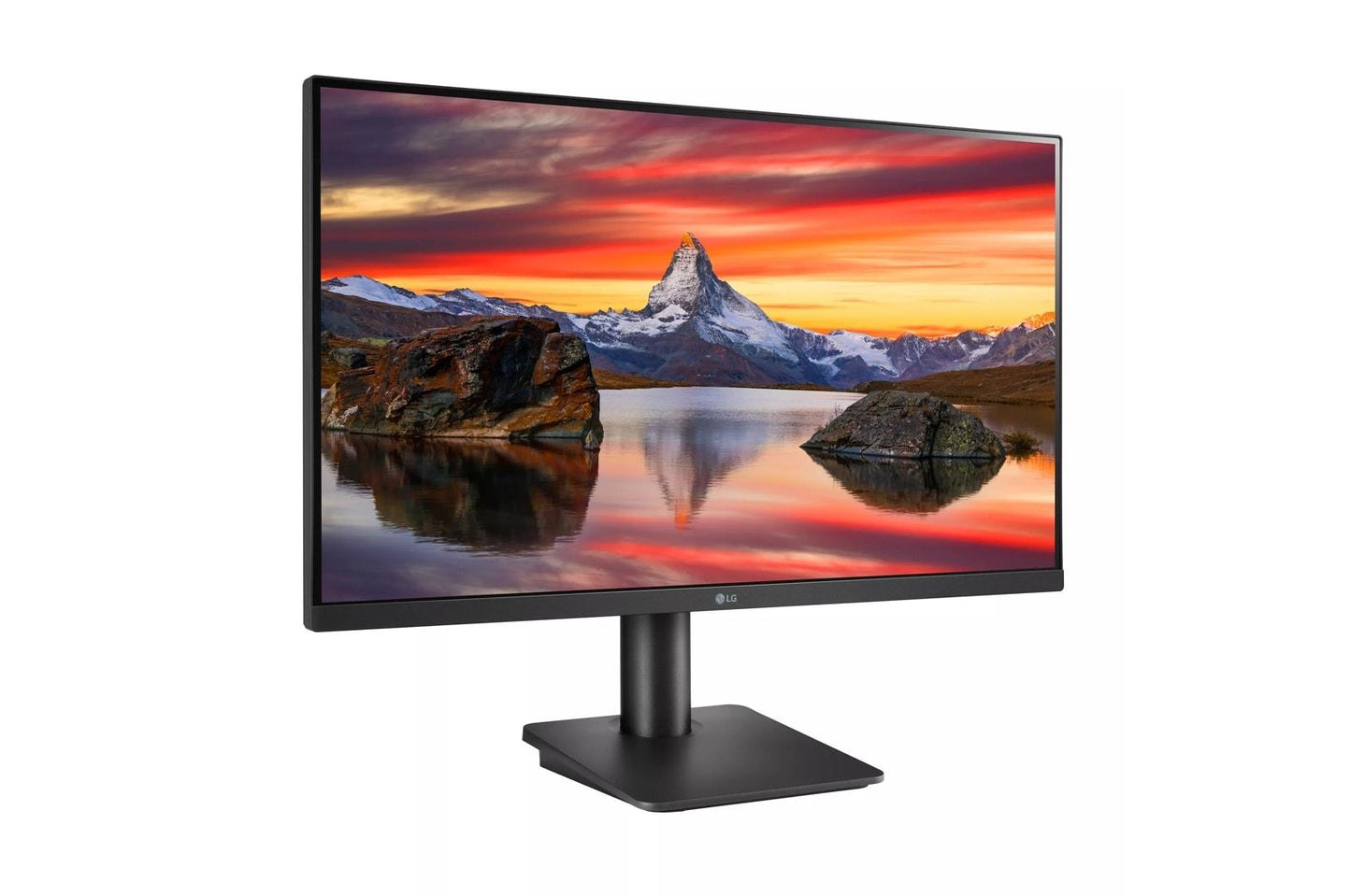 Lg 27MQ450B 27 Inch FHD IPS 3-Side Borderless FreeSync Monitor with Tilt & Height Adjustable Stand