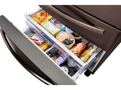 Samsung RF28R7351DT 28 cu. ft. Food Showcase 4-Door French Door Refrigerator in Tuscan Stainless Steel