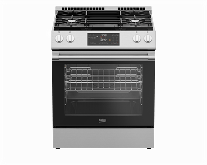 Beko SLGR30423SS 30" Slide-In Range