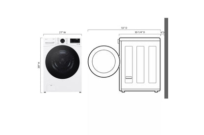 Lg WM4080HWA 4.5 cu. ft. Ultra Large Capacity Smart Front Load ENERGY STAR Washer with TurboWash® 360(degree) and AI DD®