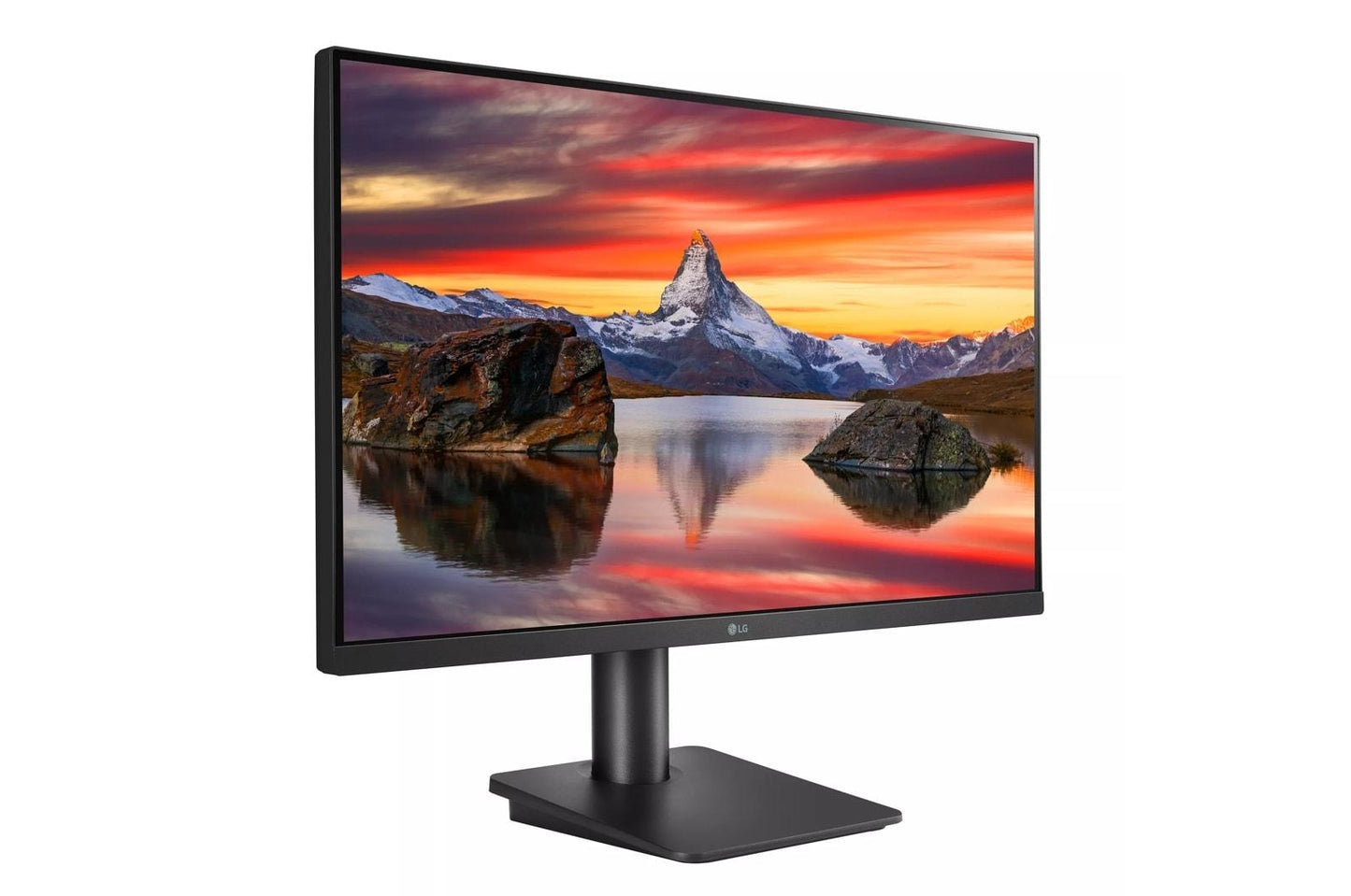 Lg 27MQ450B 27 Inch FHD IPS 3-Side Borderless FreeSync Monitor with Tilt & Height Adjustable Stand