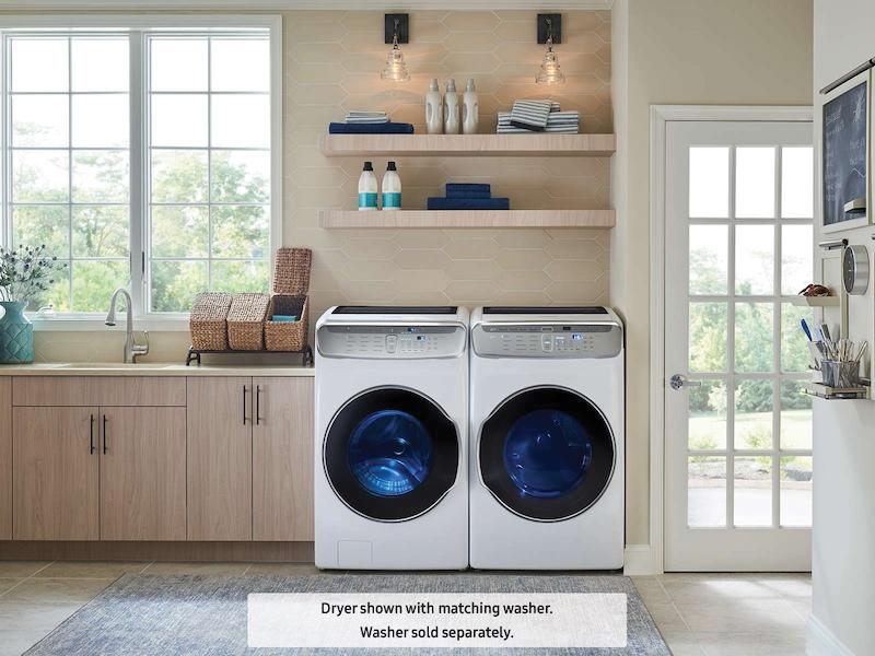 Samsung DVE60M9900W 7.5 cu. ft. Smart Electric Dryer with FlexDry™ in White