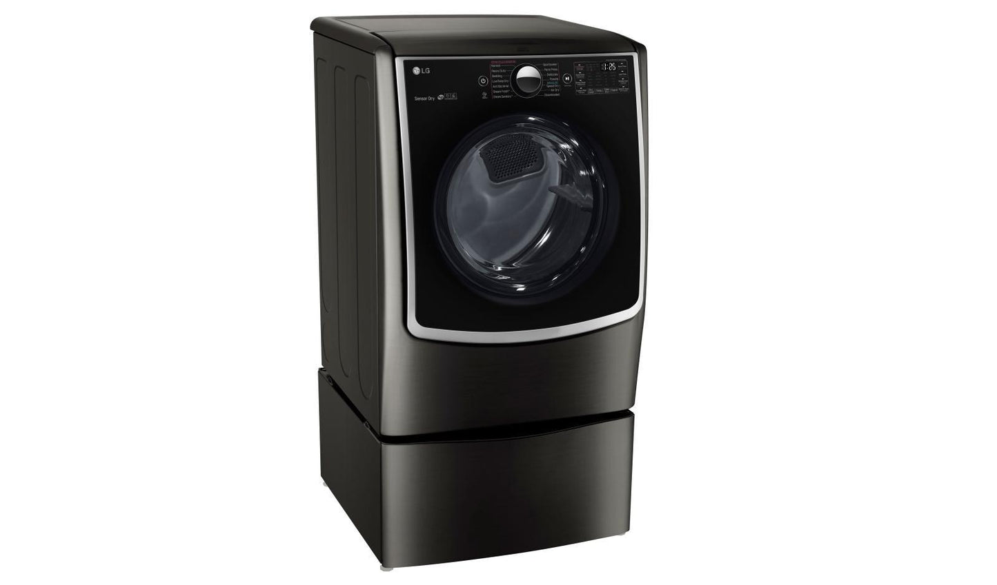 Lg DLEX5005K 7.4 cu.ft. Ultra Large Capacity TurboSteam™ Electric Dryer w/ On-Door Control Panel