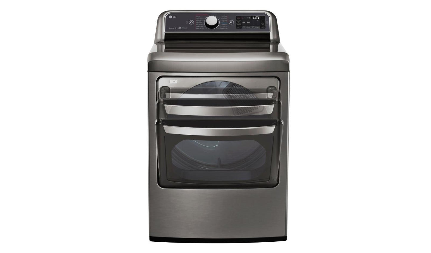 Lg DLGX7601VE 7.3 cu. ft. Ultra Large Capacity TurboSteam™ Gas Dryer with EasyLoad™ Door