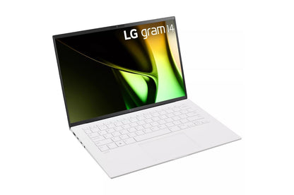 14Z90SGARW3U1 LG gram 14 Inch Lightweight Laptop, Intel® Evo™ Edition- AI-enabled Intel® Core™ Ultra 5 processor, Windows 11 Home, 8GB RAM, 512GB SSD, White