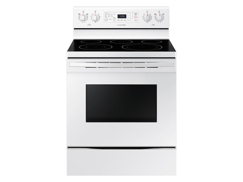Samsung NE59T4321SW 5.9 cu. ft. Freestanding Electric Range with Convection in White