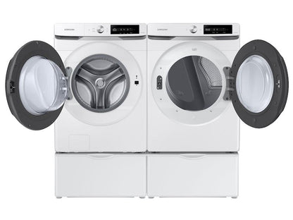 Samsung DVE45A6400W 7.5 cu. ft. Smart Dial Electric Dryer with Super Speed Dry in White