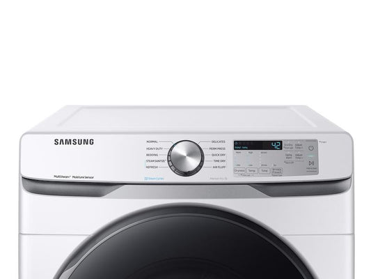 Samsung DVG45R6100W 7.5 cu. ft. Gas Dryer with Steam Sanitize+ in White