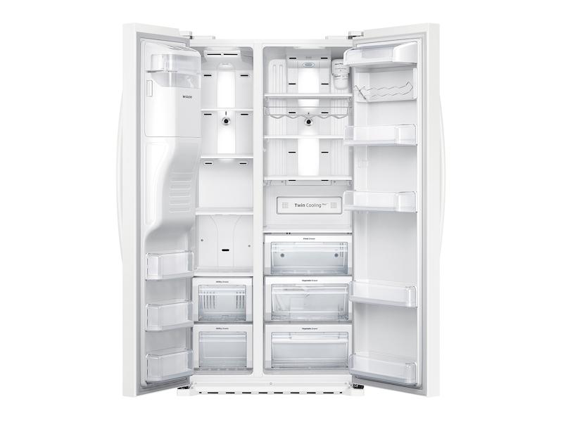 Samsung RS22HDHPNWW 22 cu. ft. Counter Depth Side-by-Side Refrigerator in White