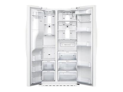 Samsung RS22HDHPNWW 22 cu. ft. Counter Depth Side-by-Side Refrigerator in White