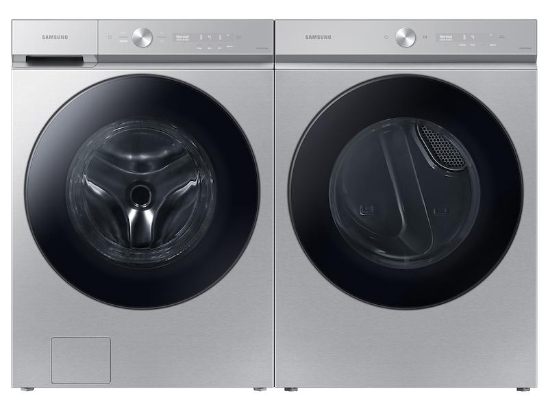 Samsung Bespoke 7.6 cu. ft. Ultra Capacity Electric Dryer with Super Speed Dry and AI Smart Dial in Silver Steel