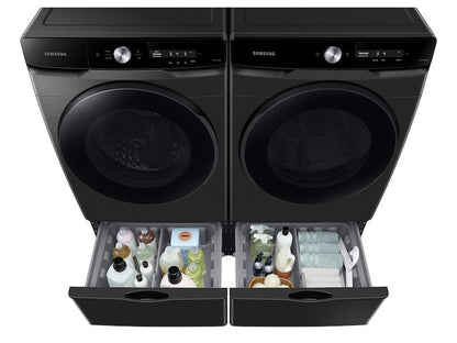 Samsung DVE45A6400V 7.5 cu. ft. Smart Dial Electric Dryer with Super Speed Dry in Brushed Black