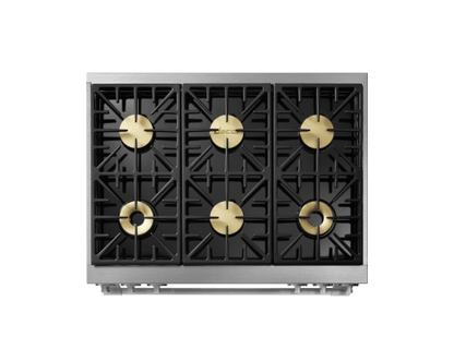 Dacor HDPR36SLP Dual Fuel Pro Range, Silver Stainless Steel, Liquid Propane