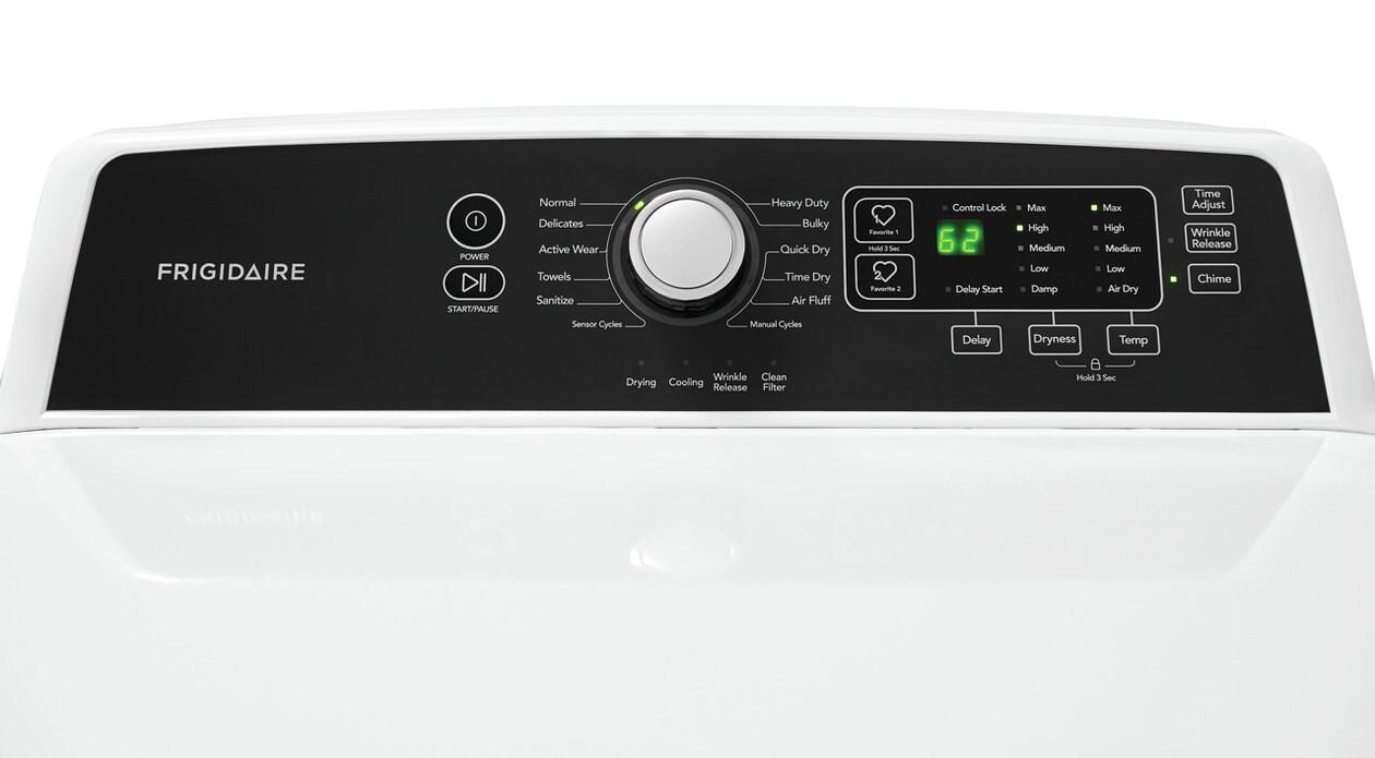 FFRG4120SW Frigidaire 6.7 Cu. Ft. Free Standing Gas Dryer