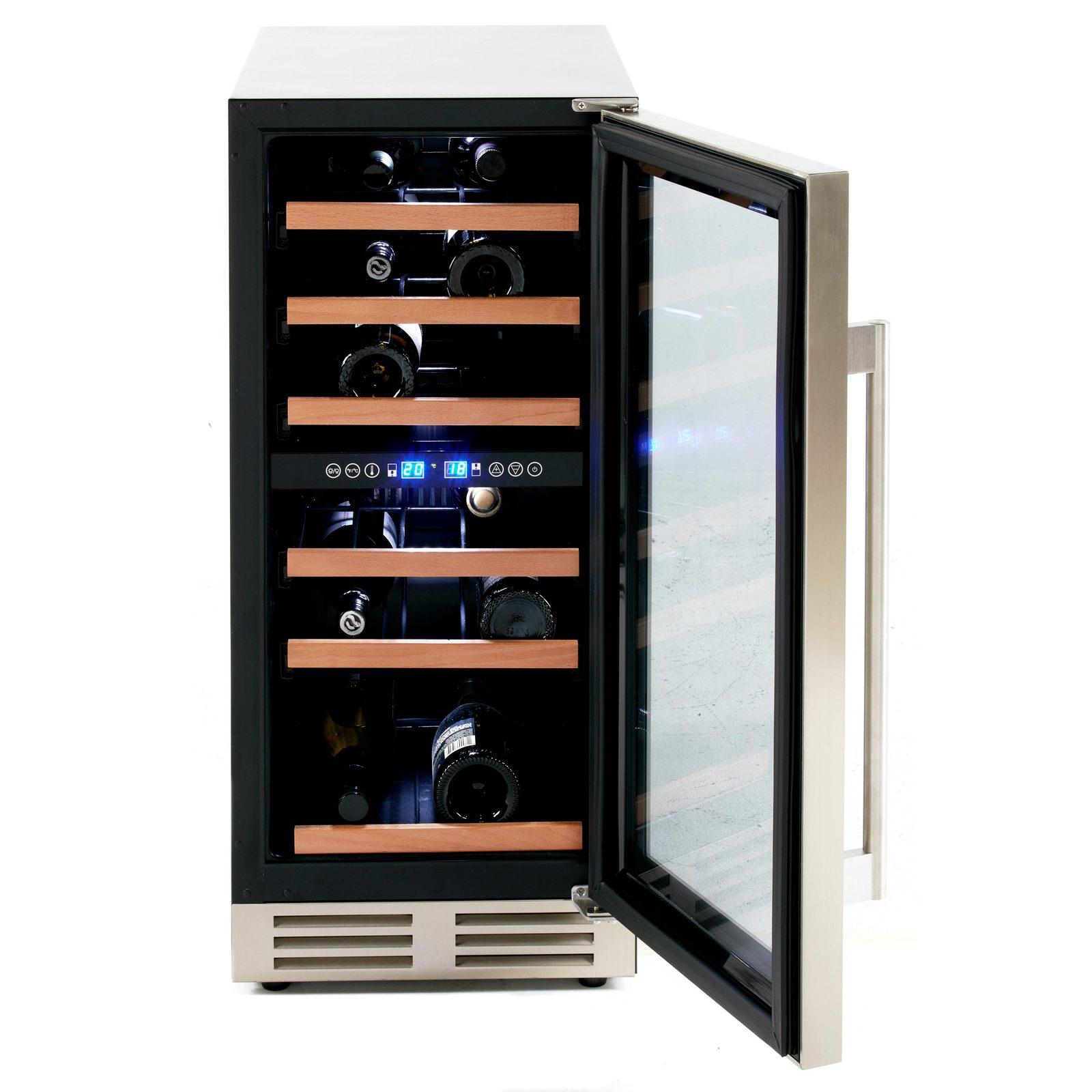 Avanti 28 Bottle DESIGNER Series Dual-Zone Wine Cooler - Stainless Steel / 28 Bottles