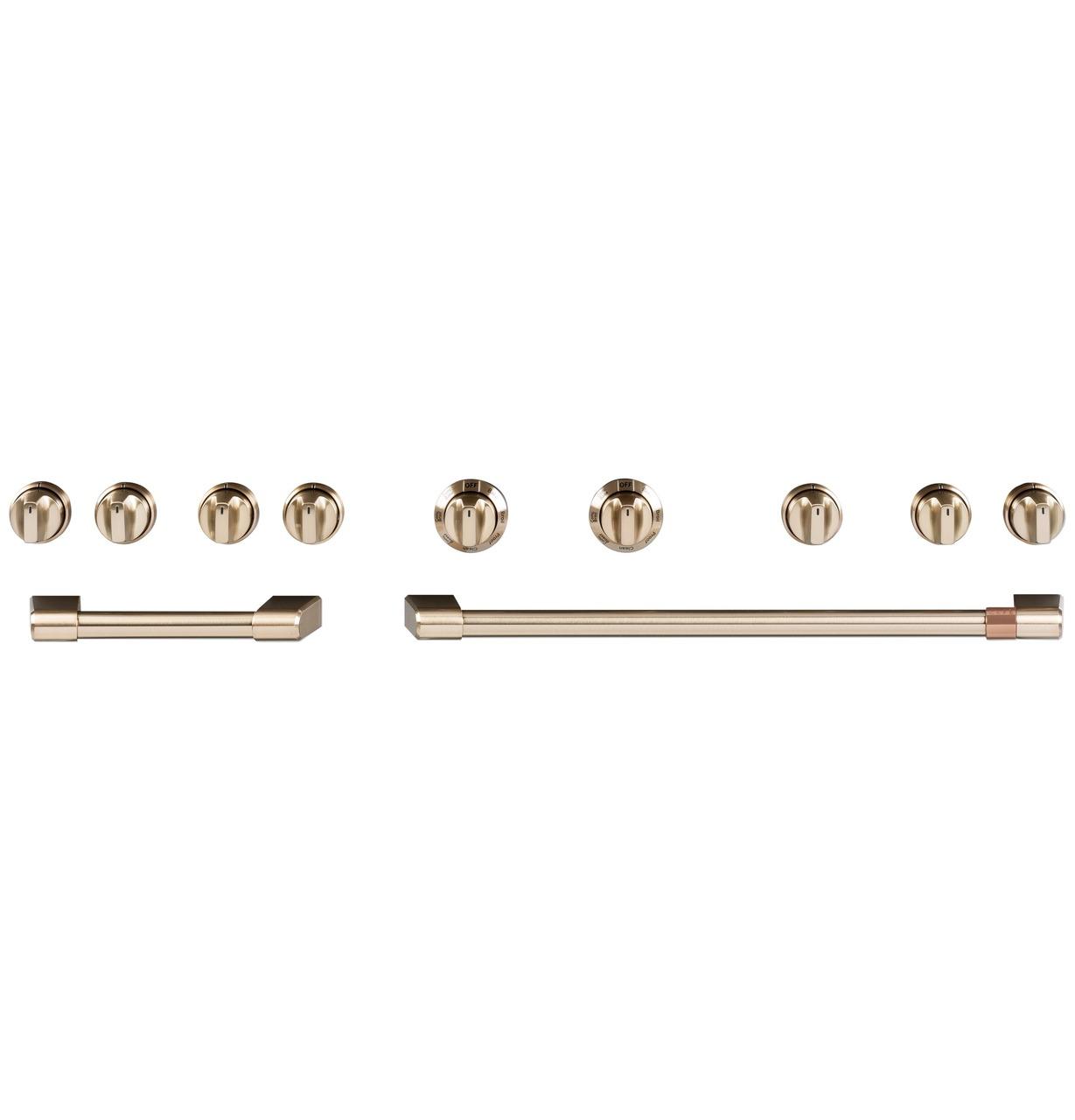 Cafe CXPR8HKPMBZ CAF(EBACK)™ 48" Brushed Bronze Handle & Knob Set for Pro Range and Rangetop